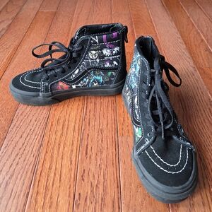 Vans Kids High-Top Sneakers - Black with Multicolor Accents